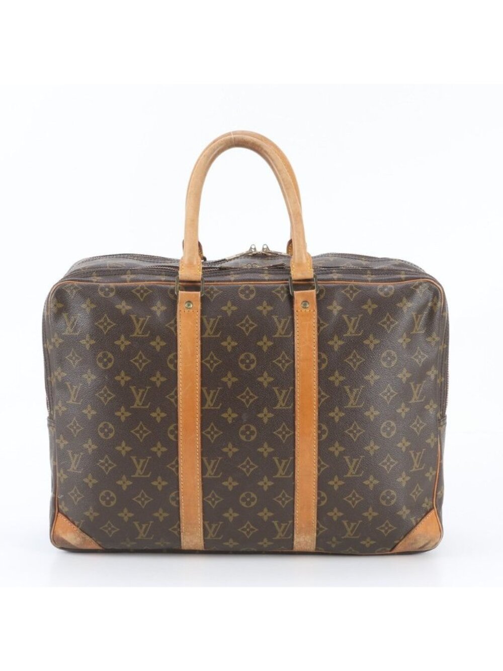 Louis Vuitton Monogram Sac 24 Earl Leather Boston Bag Carrie